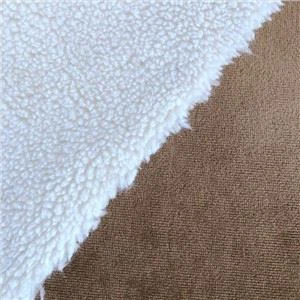 Velour Stoff mit Sherpa Stoff